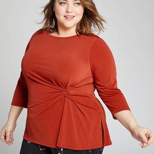 Lane Bryant Knot Waist Top